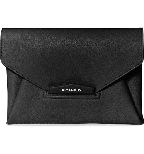 givenchy antigona envelope t moro leather clutch|givenchy antigona mini.